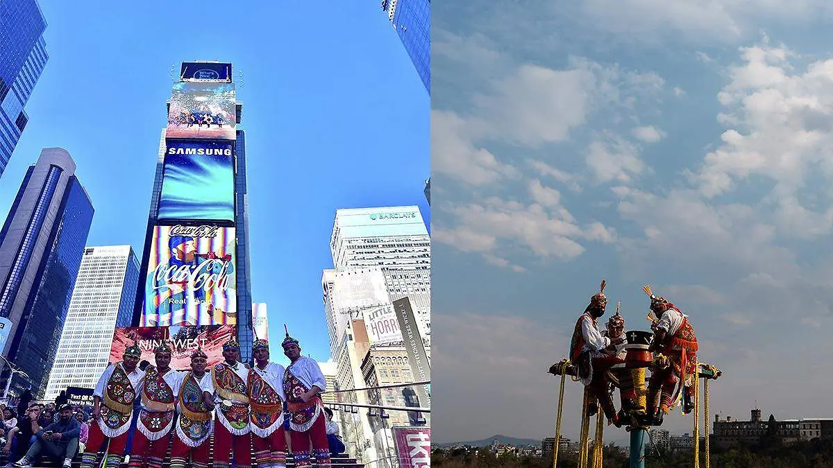 Voladores de Papantla en Nueva York